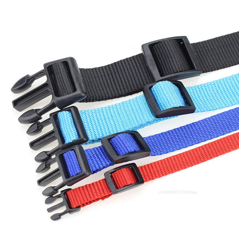 Solid Color Nylon Pet Dog Collar Adjustable Soft Puppy Cat Stuff Collar Necklace Pet Supplies S-XL Perros Accesorios
